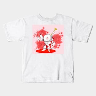 the white rabbit Kids T-Shirt